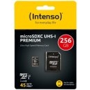 Intenso 256 GB  karta micro SDXC UHS-I  + adaptér