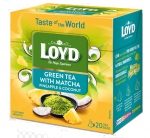 Loyd tea pyramida zelený s matchou, ananasem a kokosem 20 x 1,5 g