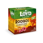 Loyd Tea pyramida Rooibos s manukovým medem, malinami a brusinkami 20 x 1,7 g