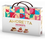 Mieszko Pralines Amoretta Desserts bonboniéra v dárkové tašce 276 g
