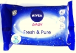 Nivea Baby Fresh & Pure Vlhčené ubrousky 63ks