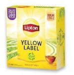 Lipton černý čaj Yellow label 100 sáčků