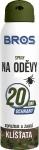 Bros repelentní spray na oděvy odpuzuje a zabíjí klíšťata 90 ml