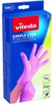 Vileda Simple rukavice M/L 100 ks