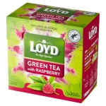 Loyd pyramida Zelený čaj s malinou 20 x 1,5 g