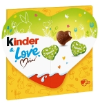 Kinder & Love Mini čokoládová srdíčka 107 g
