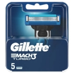 Gillette Mach3 Turbo náhradní hlavice 5ks 