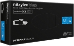 Mercator Medical Nitrylex Black jednorázové rukavice nitrilové, vel. M 100 ks