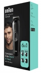 Braun Zastřihovač vlasů a vousů 6v1 kit Series 3 MGK3420