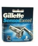 Gillette Sensor Excel náhradní hlavice 5 ks