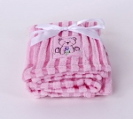 Dětská deka z mikrovlákna růžová 80x100 cm