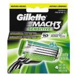 Gillette Mach3 Sensitive náhradní hlavice 4ks