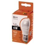 Žárovka LED EMOS mini globe, 4W, E27, teplá bílá