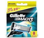 Gillette mach3 náhradní hlavice 8ks
