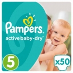 Pampers Active Baby-Dry 5 Junior 11-18 kg 50 ks