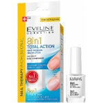 EVELINE Nail Therapy kondicionér Total Action 8v1 12 ml. Revoluční složení koncentrátu s aktivním komplexem pro silné nehty.
