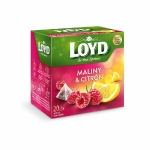Loyd Tea pyramida Maliny a citron 20 x 2 g