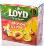 Loyd Tea pyramida Broskve a citron 20 x 2 g