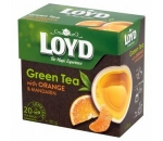 Loyd Tea pyramida Zelený čaj, pomeranč a mandarinka 20 x 2 g