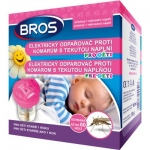 Bros elektrický odpařovač proti komarům pro děti + náplň 60 nocí 40 ml