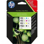 Multi Pack HP Zásobníky č.950XL/951XL - C2P43A (Černé, azurové, purpurové, žluté)