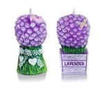 Bartek svíčka Lavender Bouquet figurka 75 mm 1 ks