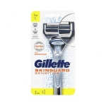 GILLETTE Skinguard Sensitive Holicí strojek + 2 hlavice