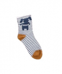 Pesail Ponožky pro děti pruhované tmavě modro-okrové vel. 28-32 a 32-36  1 pár