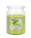 Bispol Aura Maxi svíčka ve skleněné dóze Green tea 500 g