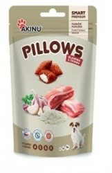 AKINU Pillows polštárky se slaninou a česnekem pro psy 80 g