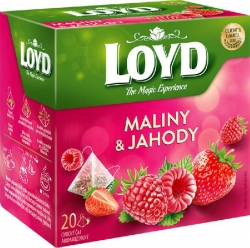 Loyd Tea pyramida maliny a jahody 20 x 2 g