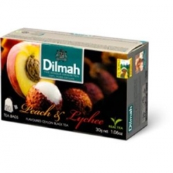 Dilmah Broskev a liči černý čaj 20 x 1,5 g