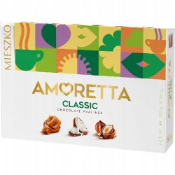 Mieszko Pralines Amoretta Classic bonboniéra v dárkové tašce 280 g