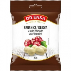 Dr. Ensa brusinky v bílé čokoládě 80 g