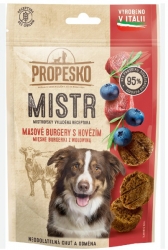 Propesko Mistr Masové burgery s hovězím pro psy 60 g