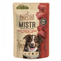 PROPESKO Dog Mistr hovězí v omáčce kapsičky 85 g