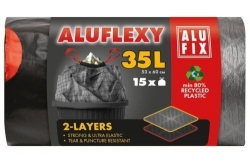 Aluflexy pytle na odpadky zatahovací 35l 15 ks síla 28 µm