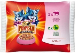 Propesko Cat hovězí+králík 4 x 100 g