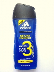 Adidas 3 Active Sport Energy sprchový gel 250 ml