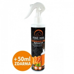 Fine dog Lososový olej 200ml+50ml zdarma s rozprašovačem