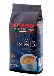 Kimbo „ Aroma Intenso” zrnková káva 40% Arabica a 60% Robusta, 250 g