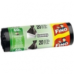 Fino Pytle na odpadky - Economy - černé 60 l / 20 ks