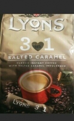 LYONS XXL instantní káva 3v1 Slaný karamel 24 x 18 g