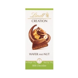 Lindt Creation Hazelnut Wafer Milk čokoláda 150 g