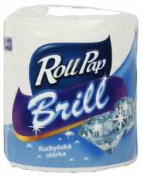 Roll Pap Brill kuchyňská utěrka 2vrstvá 120 m 1 role