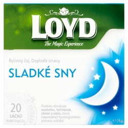 Loyd Tea pyramida Sladké sny bylinný čaj 20 x 1,2 g