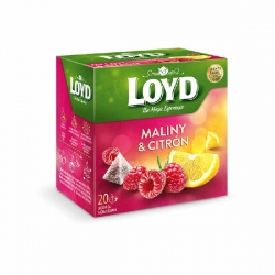 Loyd Tea pyramida Maliny a citron 20 x 2 g