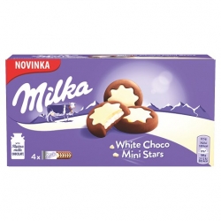 Milka White Choco Mini Stars 150 g