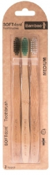 SOFT Dent Bamboo zubní kartáček medium 3 ks