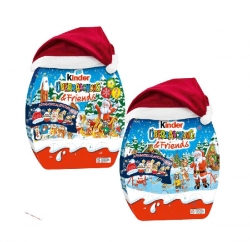 Kinder Adventní kalendář z mléčné čokolády s čepicí  370 g